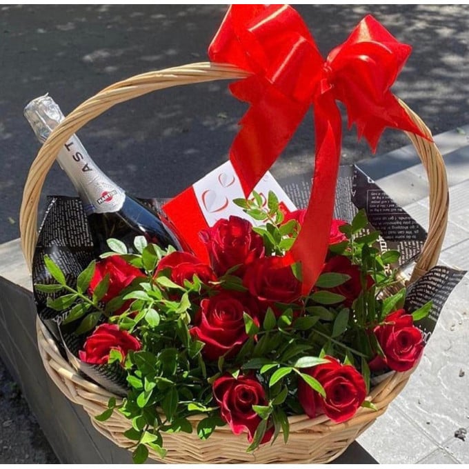 Корзина с цветами 7 Корзина с цветами 7