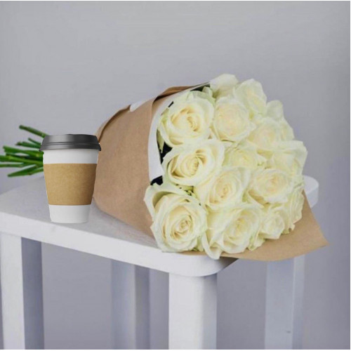 Купить на заказ Кофе с цветами с доставкой в Жаркенте
