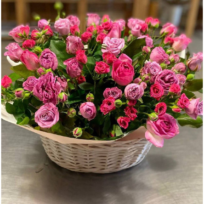 Корзина с цветами 6 Корзина с цветами 6